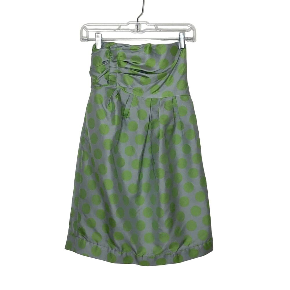 Vera Wang Lavender Label strapless green dress